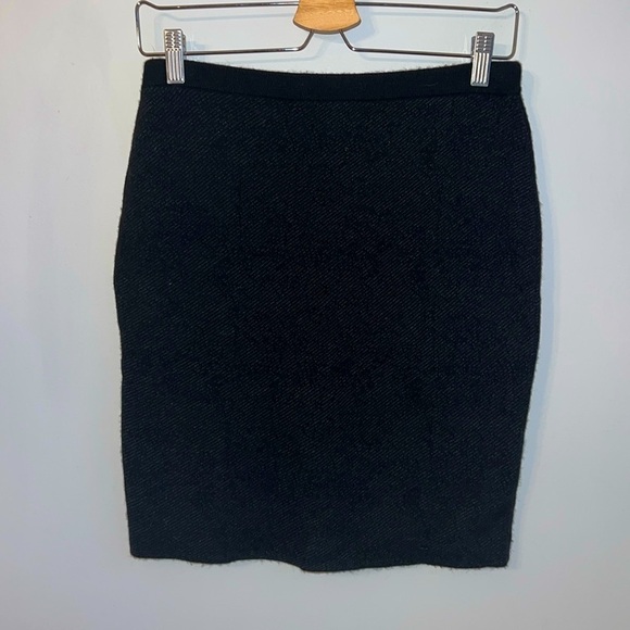 EILEEN FISHER Diagonal Jacquard Short Straight Skirt SZ PS - Picture 1 of 5